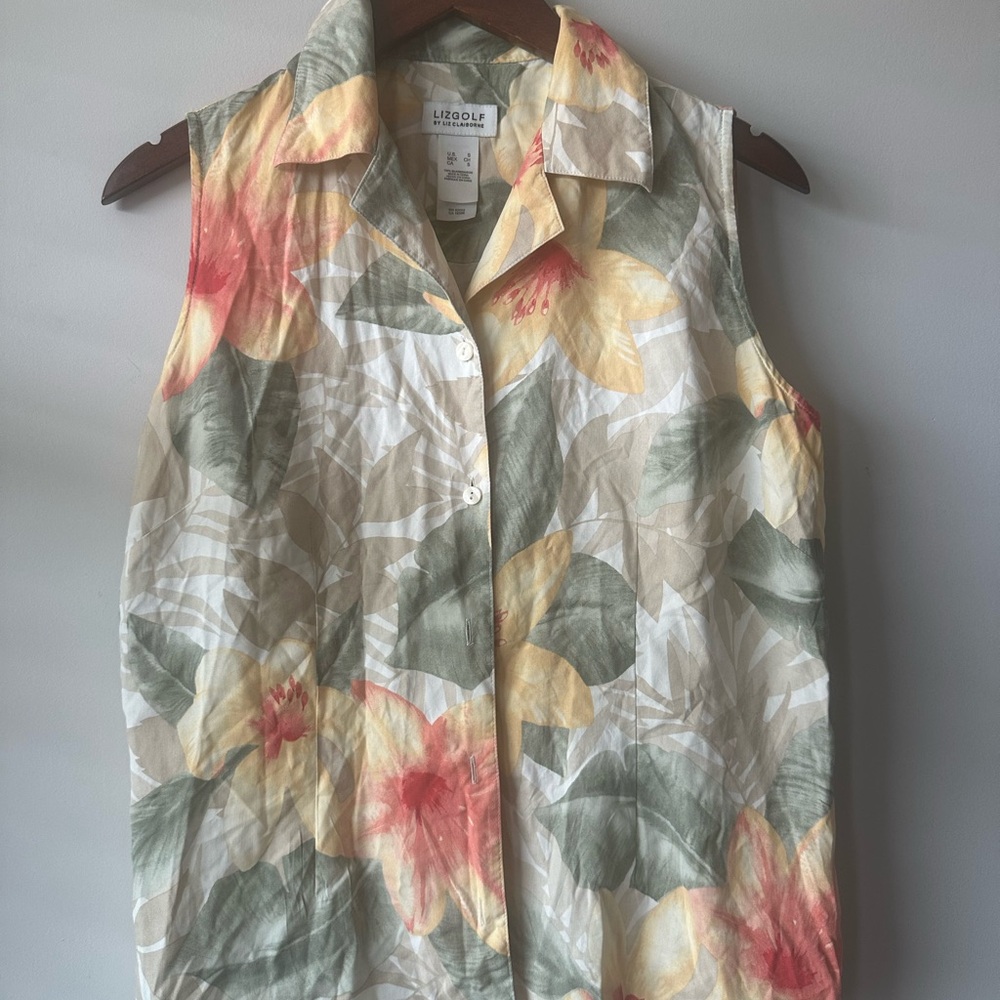 100% silk LIZGOLF by Liz Claiborne Size Small